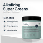 Miduty by Palak Notes 100% Organic Alkalizing Super Greens Powder | Grocsy