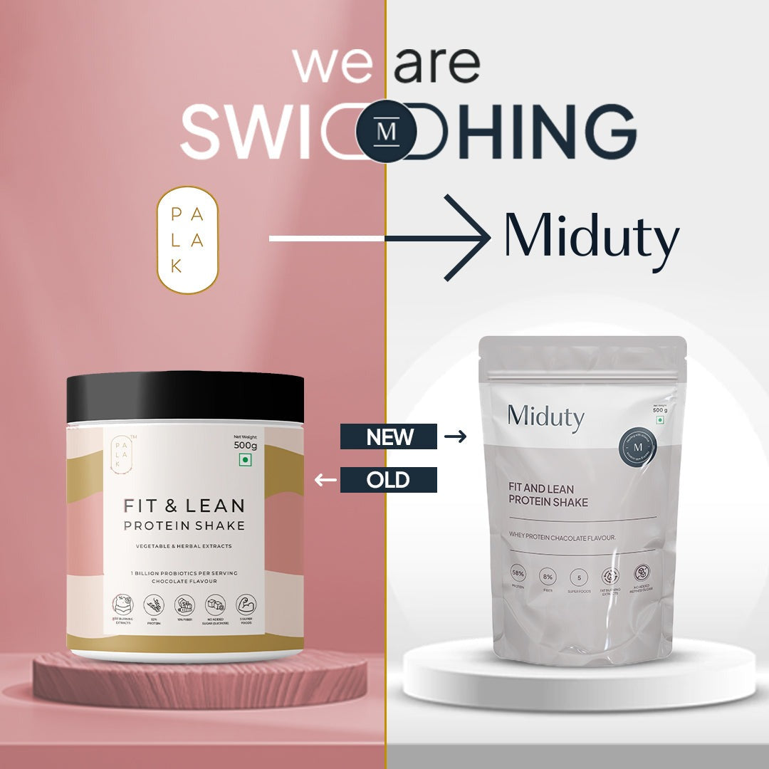 Miduty by Palak Notes Fit & Lean Protein Shake | Grocsy