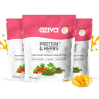 OZiva Protein & Herbs for Women - Protein Powder to Reduce Body Fat, Manage Weight & Metabolism, No Added Sugar | Grocsy