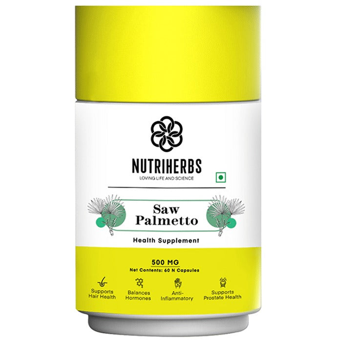 Nutriherbs Saw Palmetto 450mg Capsules | Grocsy
