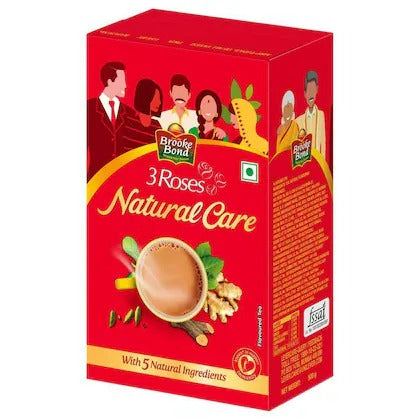 Brooke Bond 3 Roses Natural CareTea With Goodness of 5 Natural Ingredients and Ayurvedic Herbs | Grocsy