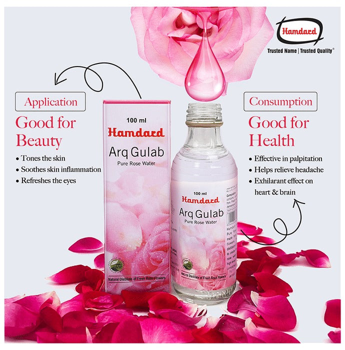 Hamdard Arq Gulab Pure Rose Water | Grocsy