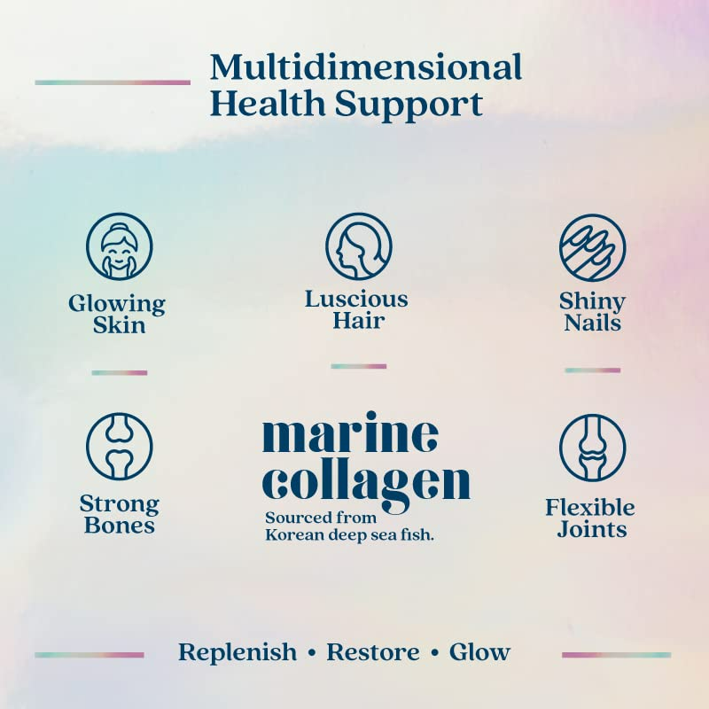 Wellbeing Nutrition Pure Korean Marine Collagen Powder - Unflavoured For Skin, Hair, Nails, Bone & Joint | Grocsy