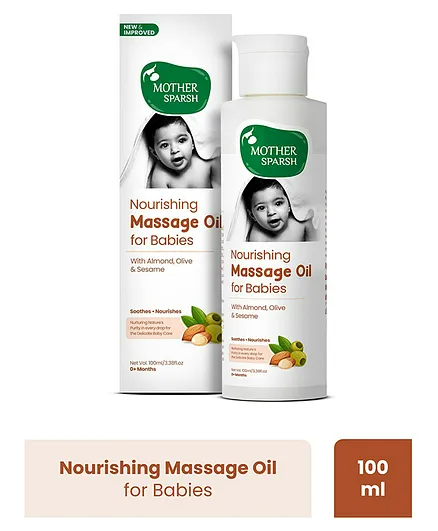 Mother Sparsh Ayurvedic Baby Massage Oil | Grocsy