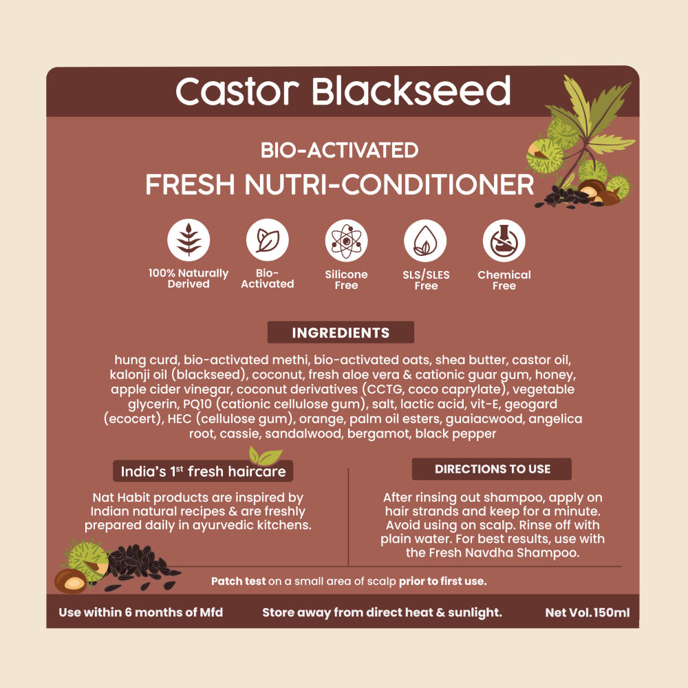 Nat Habit Castor Blackseed Nutri-Conditioner | Grocsy