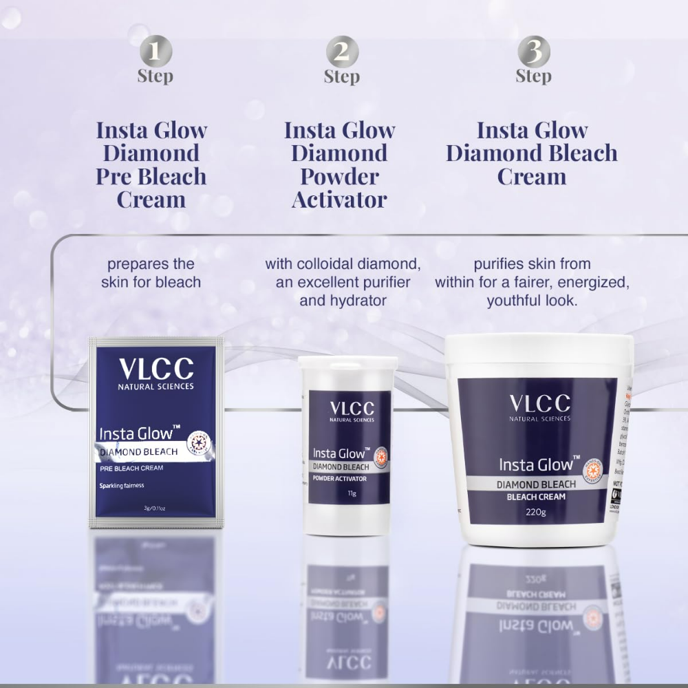VLCC Insta Glow Diamond Bleach | Grocsy