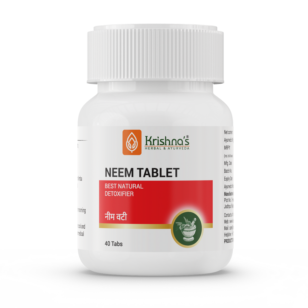 Krishna's Herbal & Ayurveda Neem Tablets | Grocsy