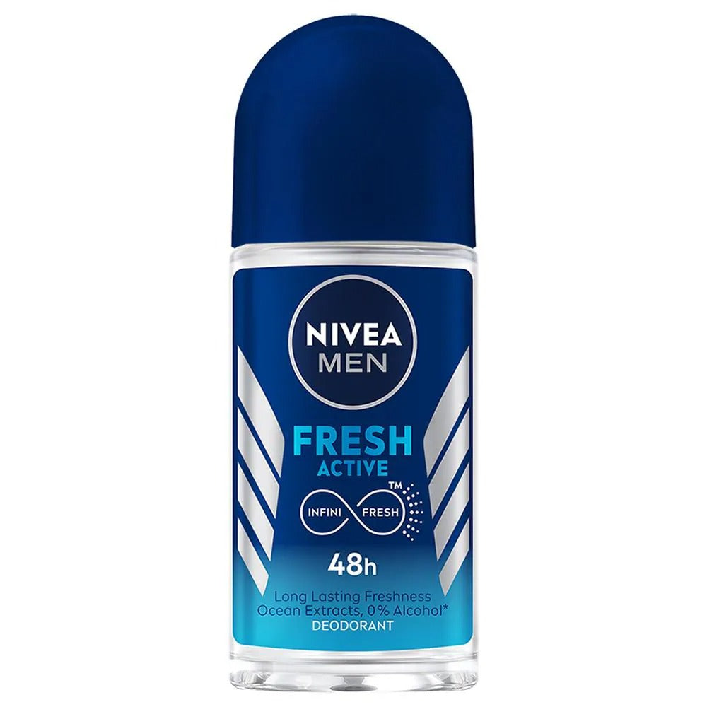 Nivea Men Fresh Active Deo Roll On 48 H Freshness | Grocsy