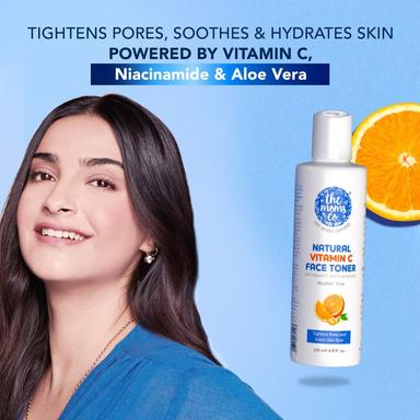 The Moms Co Natural Vitamin C Daily Face Toner with Niacinamide and Aloe Vera | Grocsy