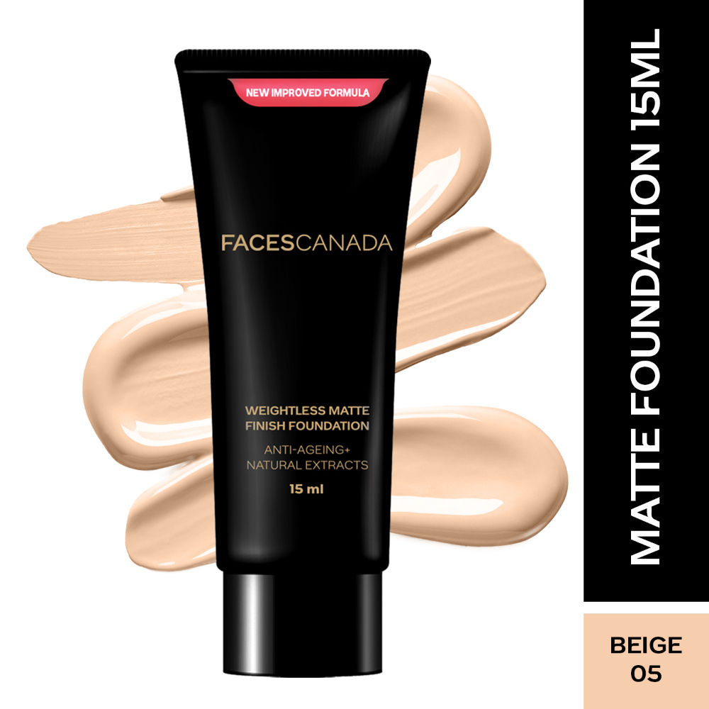 Faces Canada Weightless Matte Finish Foundation-Beige 05 | Grocsy