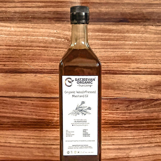 Satjeevan Organic Wood-Pressed Mustard Oil | Grocsy