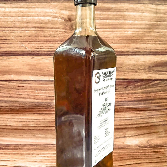Satjeevan Organic Wood-Pressed Mustard Oil | Grocsy