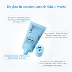 AHA Power Peel – Instantly Brightens Dull, Congested, Tanned Skin – 5 Min, At-Home Facial | Grocsy