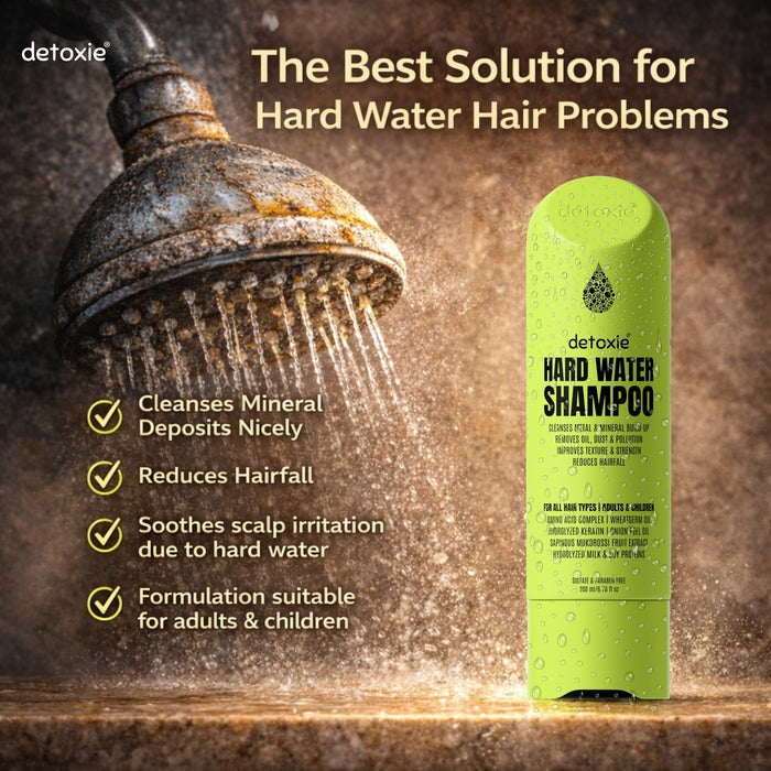 Detoxie Hard Water Relief & Hair Fall Control Pro Growth Shampoo | Grocsy