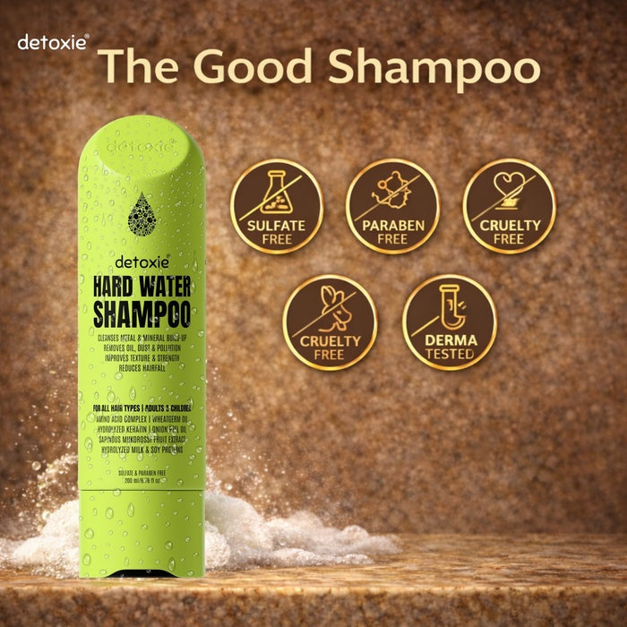 Detoxie Hard Water Relief & Hair Fall Control Pro Growth Shampoo | Grocsy