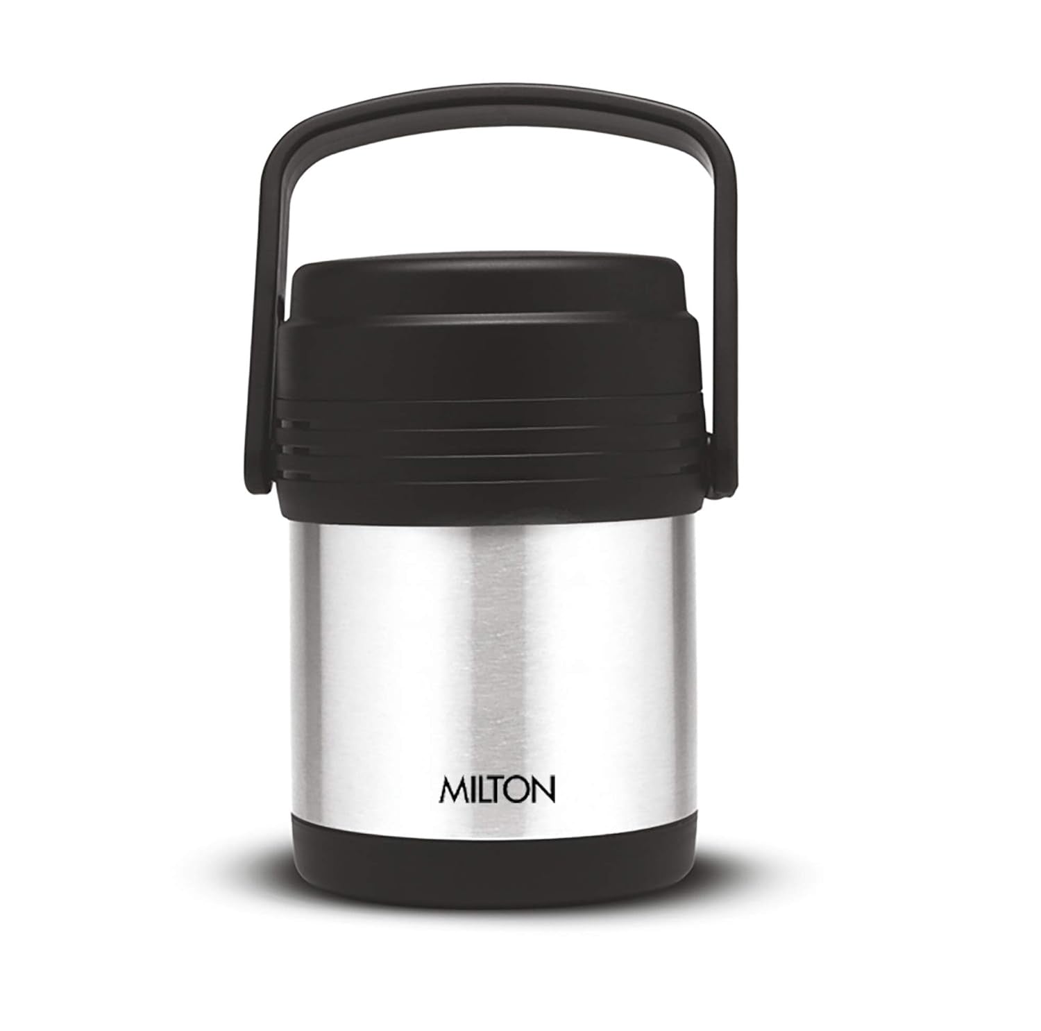 MILTON Thermosteel Hot Meal 3 Container Lunch Box, Silver | Grocsy