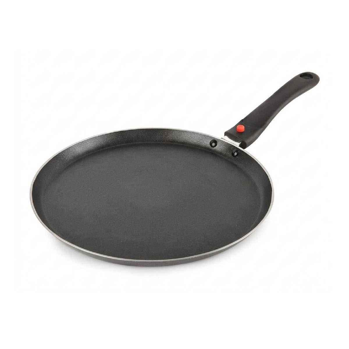 CELLO Aluminium Non-Stick Induction Base Dosa Tawa with Detachable Bakelite Handle 28 CM Black | Grocsy
