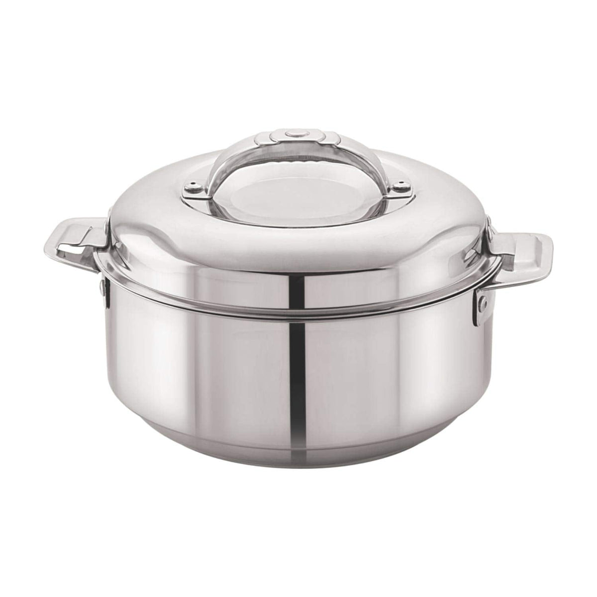 CELLO Maxima Insulated Casserole Hot Pot For Kitchen 1350ml, Silver | Grocsy
