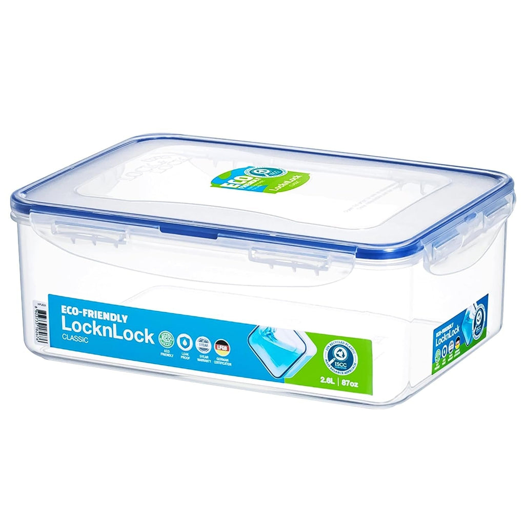 Lock & Lock Airtight Fridge Containers With Lid 2.6 Liters, Leak Proof | Grocsy