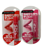 Maybelline New York Baby Lips Lip Balm (Pink & Red) | Grocsy