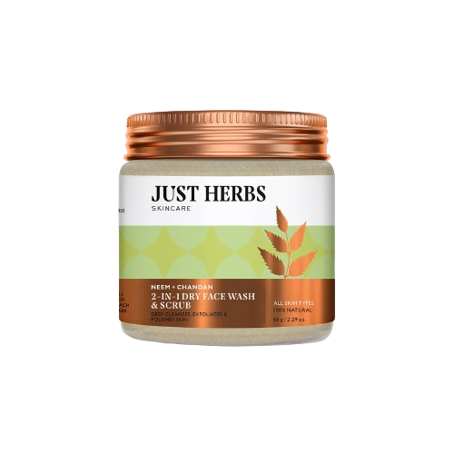 Just Herbs Aglow Neem & Chandan Skin Purifying Face Cleanser | Grocsy
