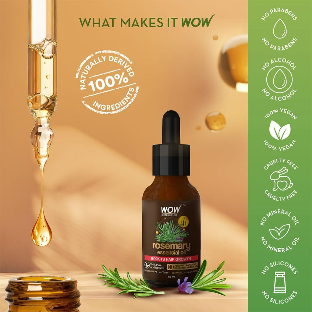 Wow Skin Science Rosemary Essential Oil | Grocsy