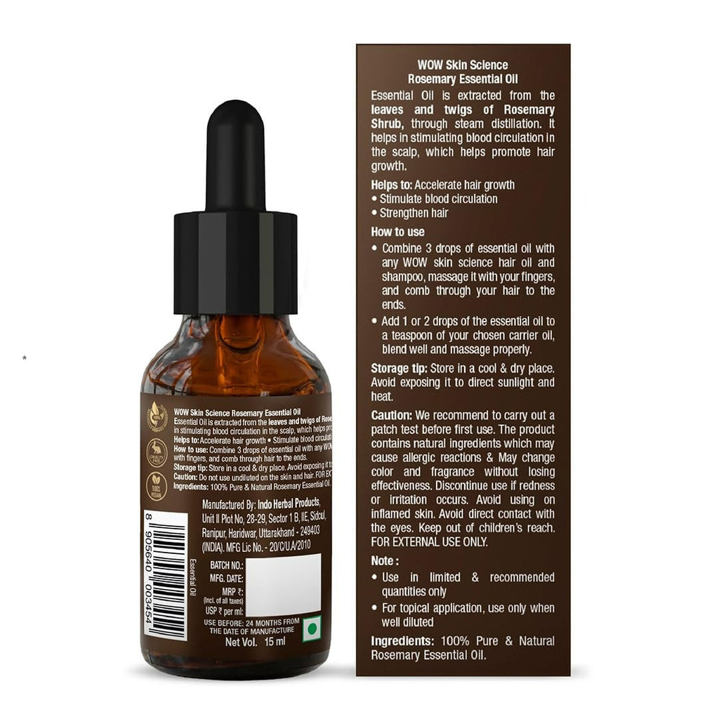 Wow Skin Science Rosemary Essential Oil | Grocsy