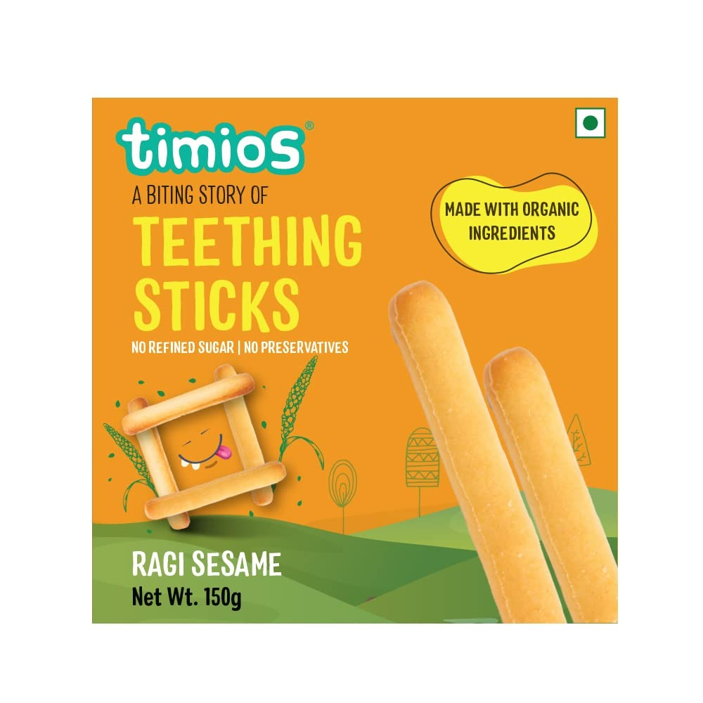 Timios Ragi Sesame Teething Sticks | Grocsy