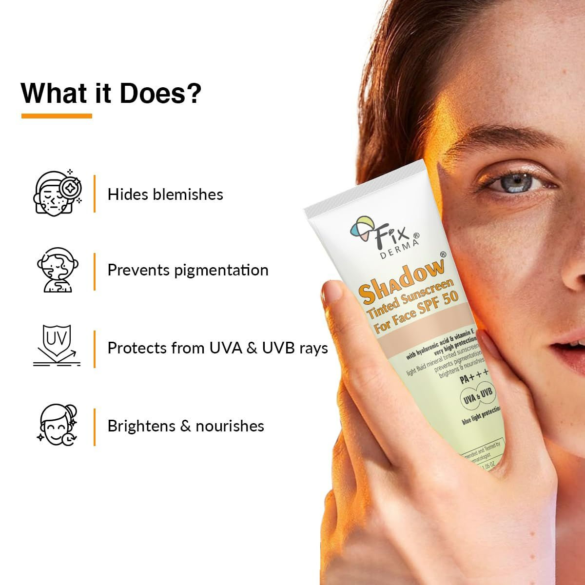 Fixderma Shadow Rx Tinted Sunscreen | Grocsy