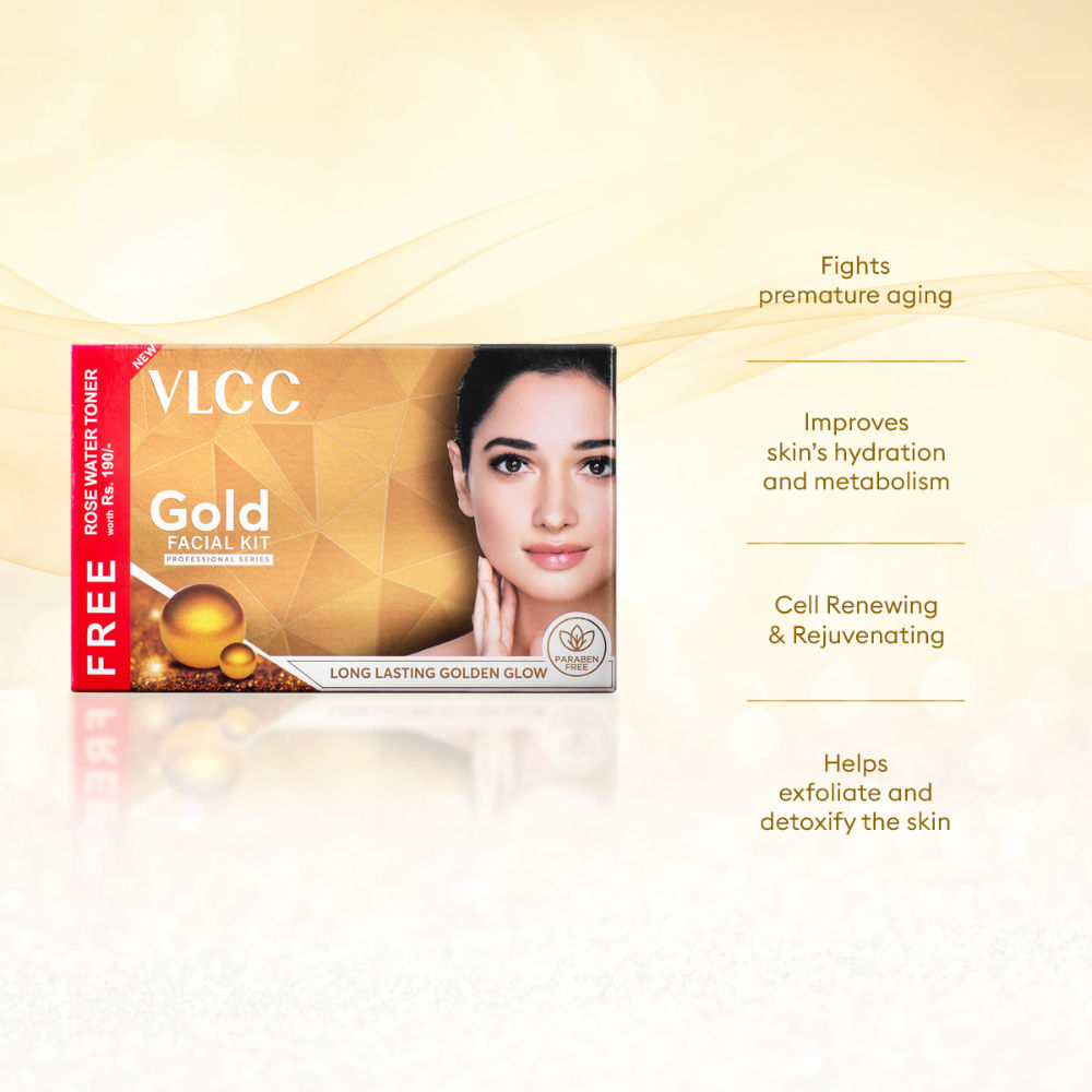 VLCC Gold Facial Kit | Grocsy