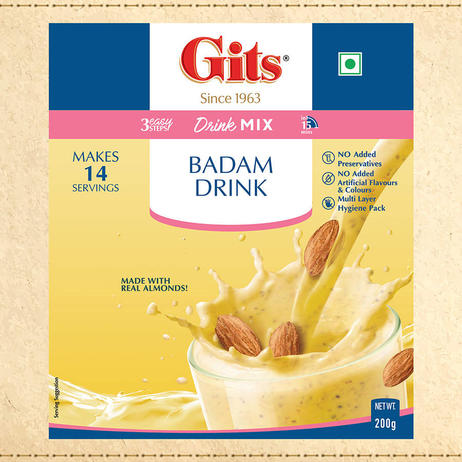 Gits Badam Drink Mix | Grocsy