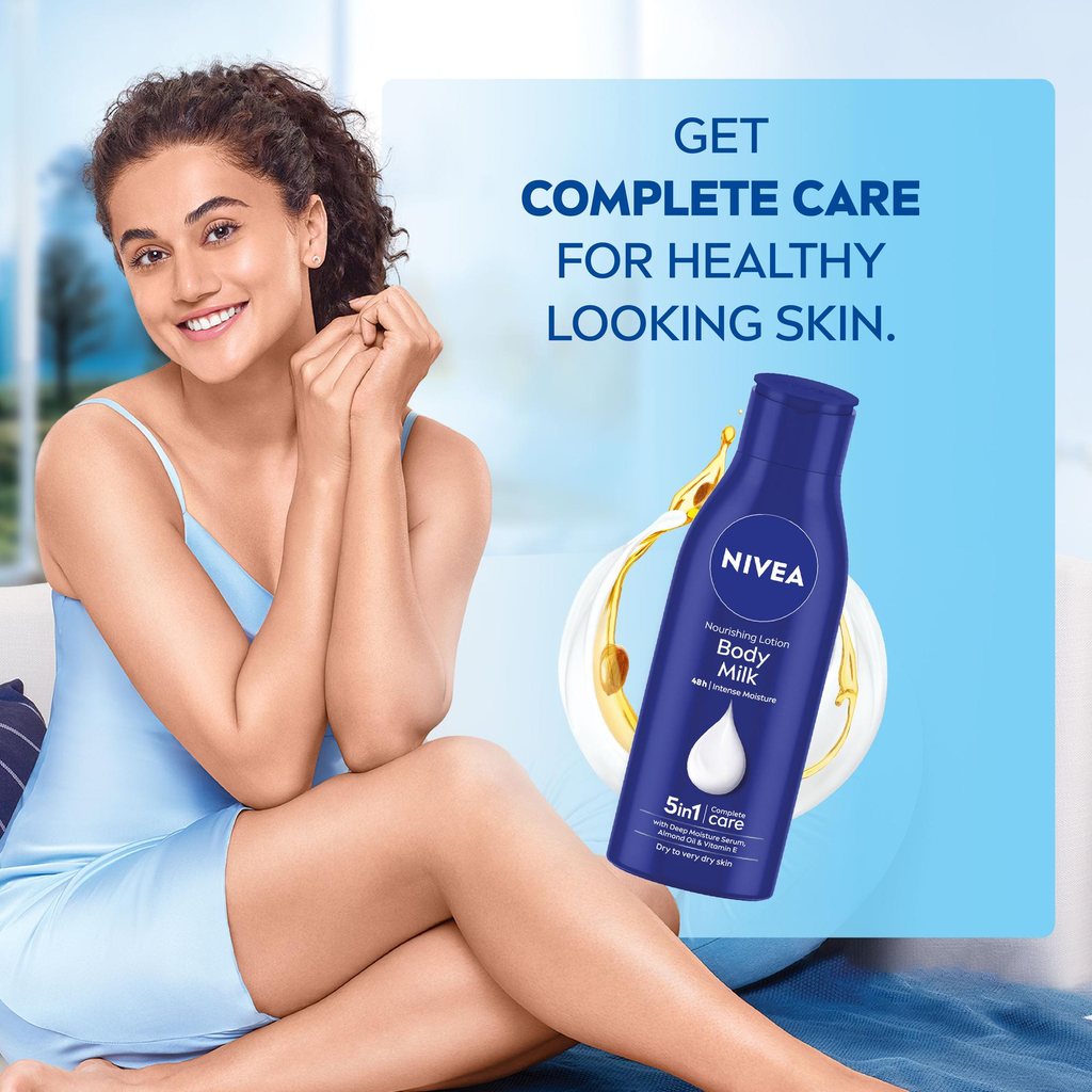 Nivea Nourishing Lotion Body Milk with Deep Moisture Serum for Very Dry Skin | Grocsy