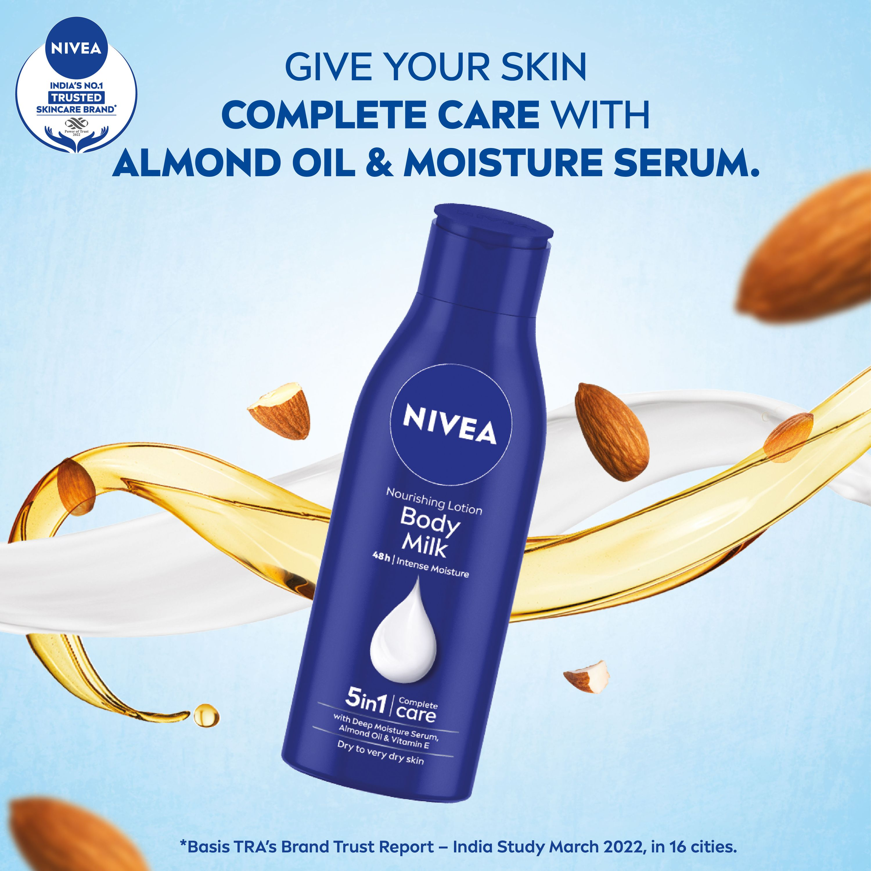 Nivea Nourishing Lotion Body Milk with Deep Moisture Serum for Very Dry Skin | Grocsy