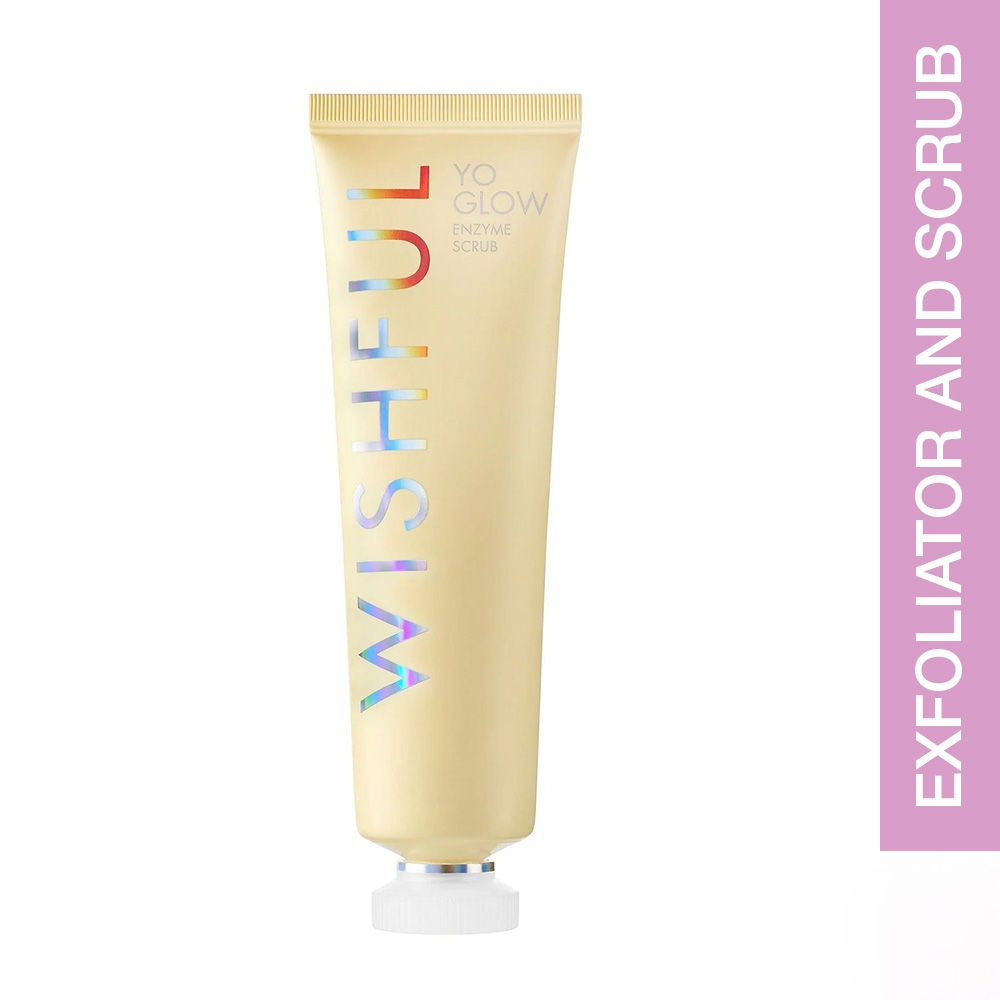 Wishful By Huda Beauty Yo Glow Enzyme Scrub - Korean Skincare | Grocsy