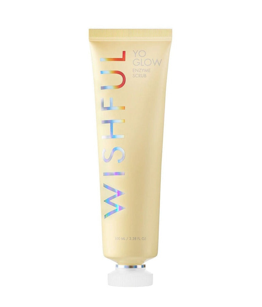 Wishful By Huda Beauty Yo Glow Enzyme Scrub - Korean Skincare | Grocsy