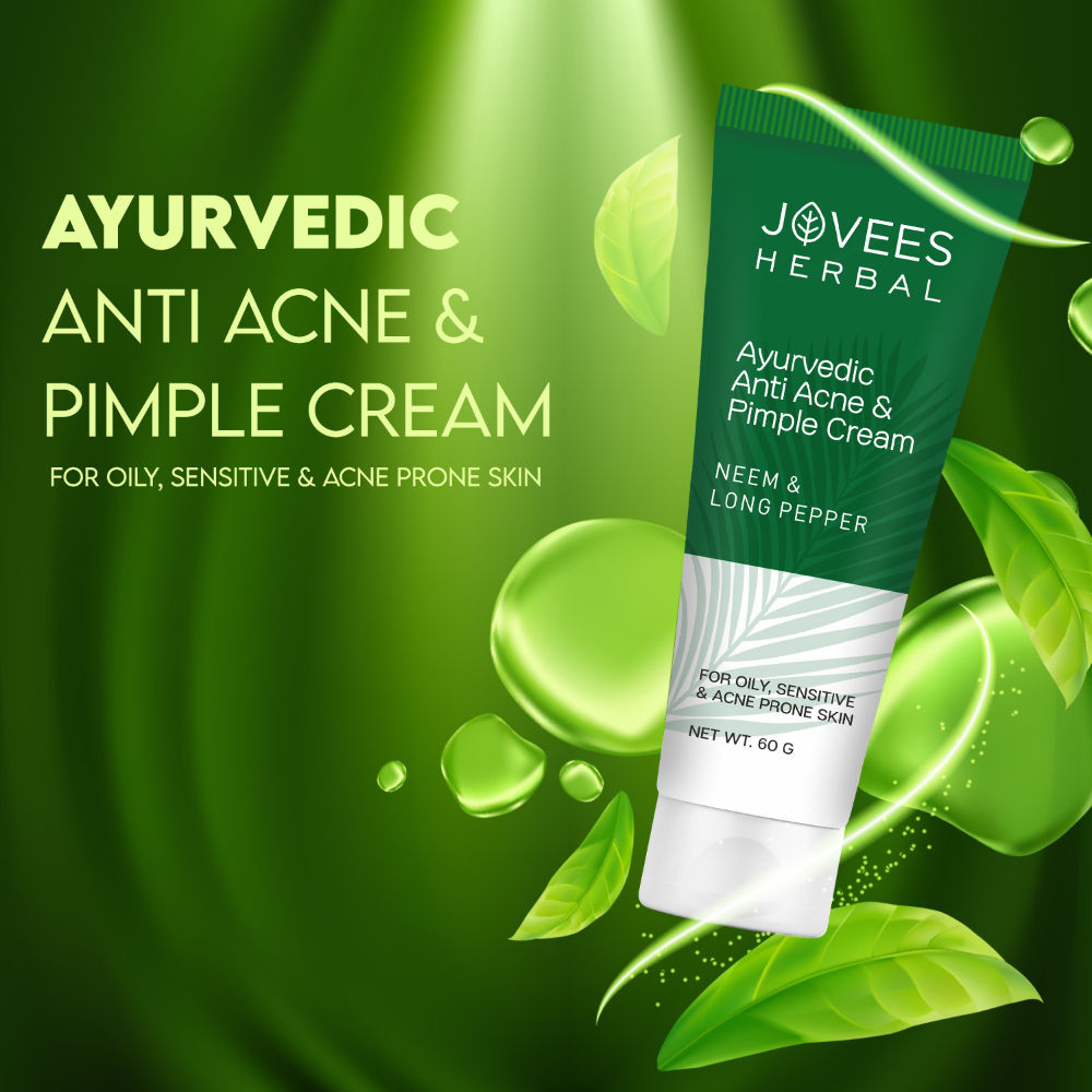 Jovees Neem & Long Pepper Anti Acne & Pimple Cream | Grocsy