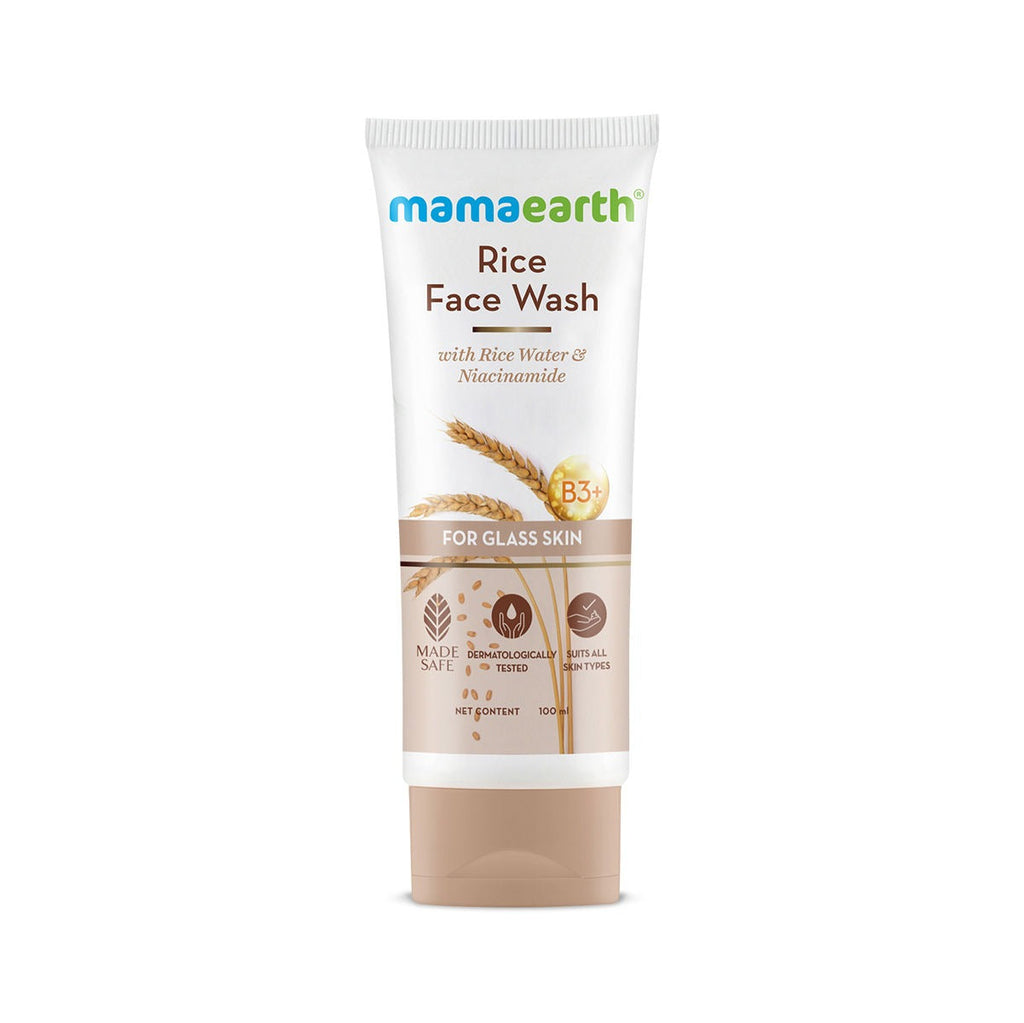 Mamaearth Rice Face Wash With Rice Water & Niacinamide | Grocsy