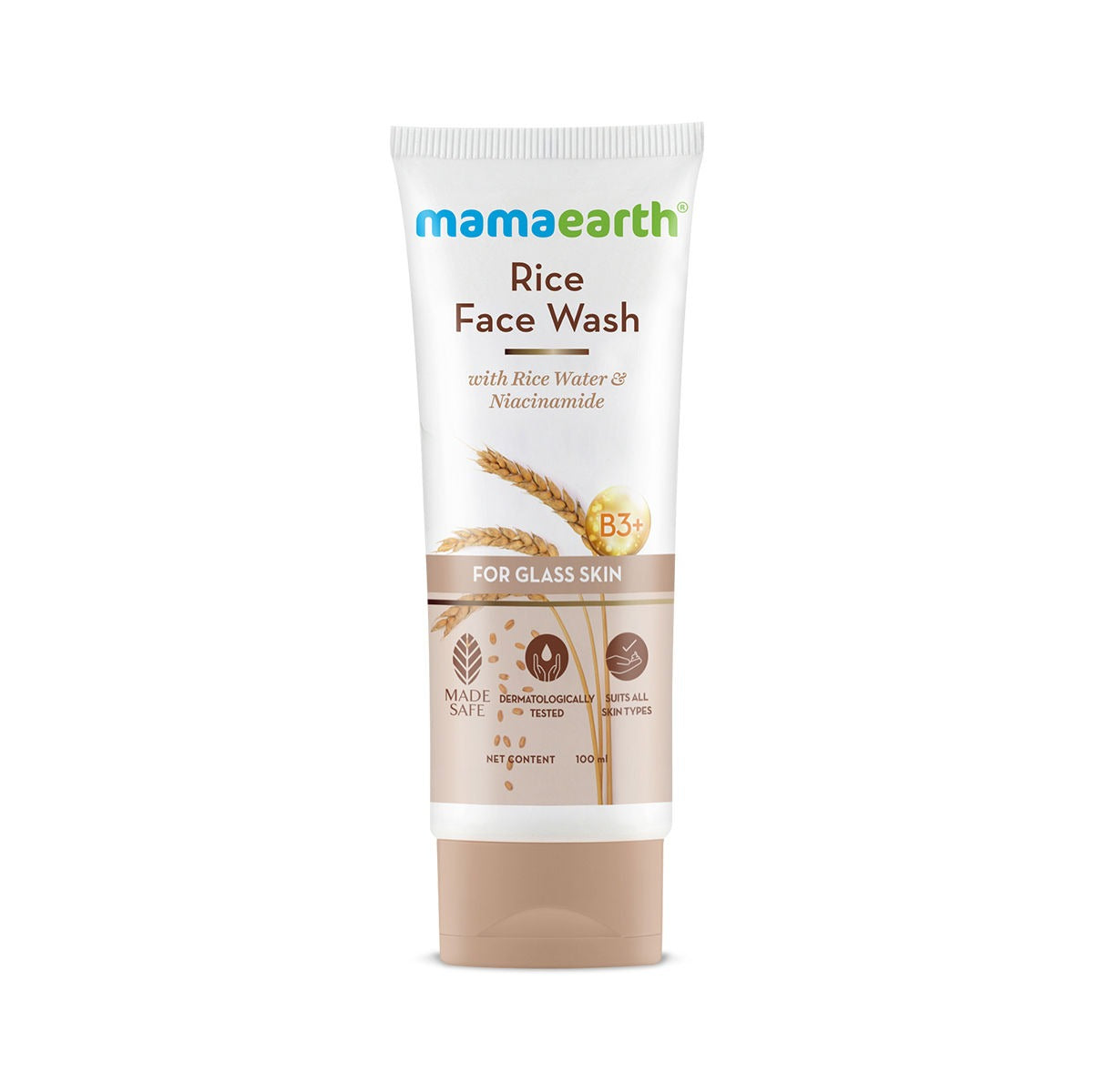 Mamaearth Rice Face Wash With Rice Water & Niacinamide | Grocsy