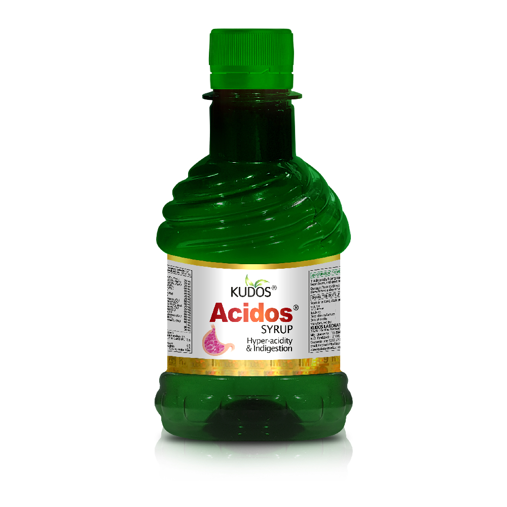 Kudos Ayurveda Acidos Syrup- 250 ml | Grocsy