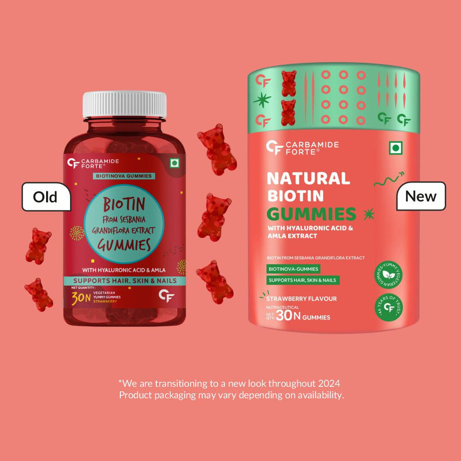 Carbamide Forte Biotin From Sesbania Extract Gummies - Strawberry | Grocsy