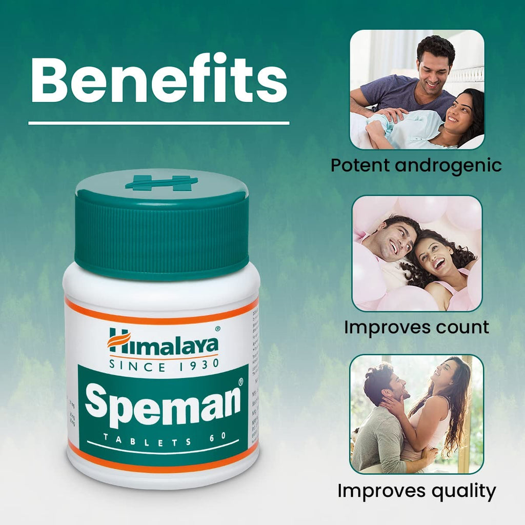Himalaya Speman Tablets | Ayurvedic Male Reproductive Health & Sperm Quality Support - Swadesiicart