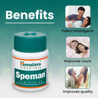 Himalaya Speman Tablets | Ayurvedic Male Reproductive Health & Sperm Quality Support - Swadesiicart