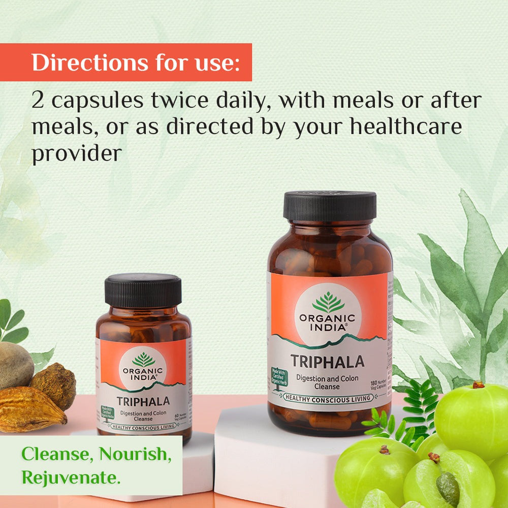Organic India Triphala Capsules | Grocsy