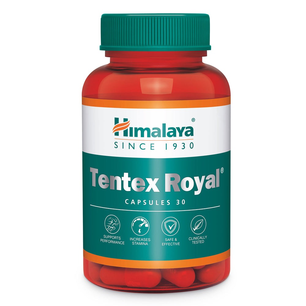 Himalaya Tentex Royal Capsules | Ayurvedic Male Vitality & Performance Support - Swadesiicart