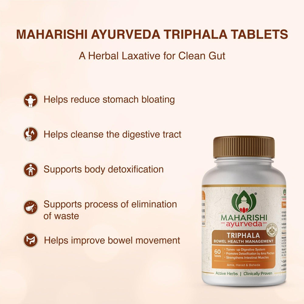 Maharishi Ayurveda Triphala Tablets - Swadesiicart