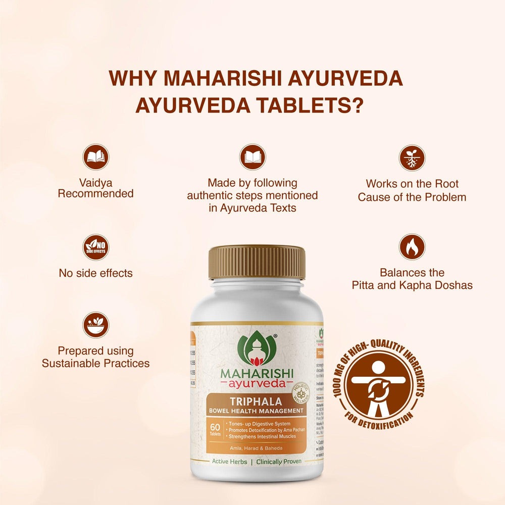 Maharishi Ayurveda Triphala Tablets - Swadesiicart