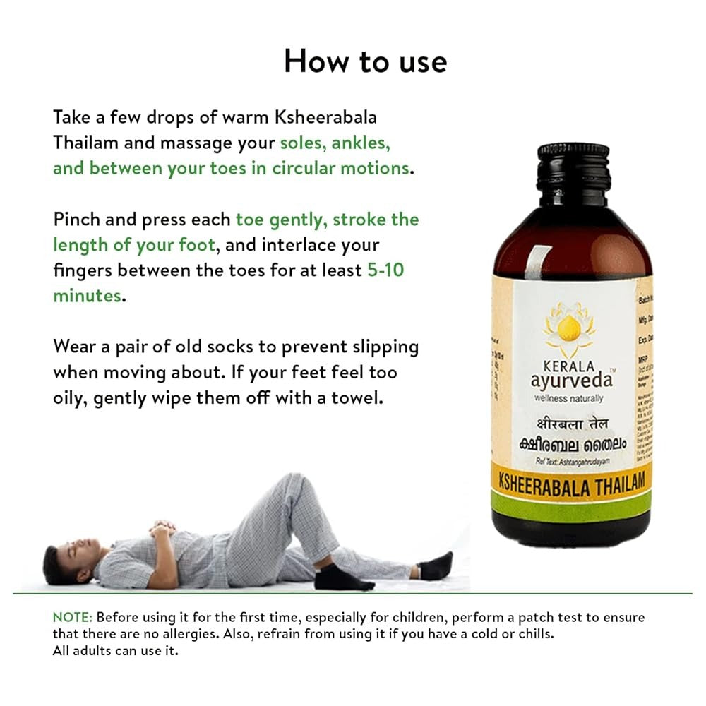 Kerala Ayurveda Ksheerabala Thailam - Swadesiicart