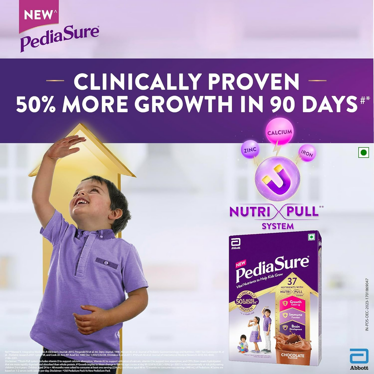 Pediasure Health and Nutrition Drink Powder for Kids Growth (Premium Chocolate) | Grocsy