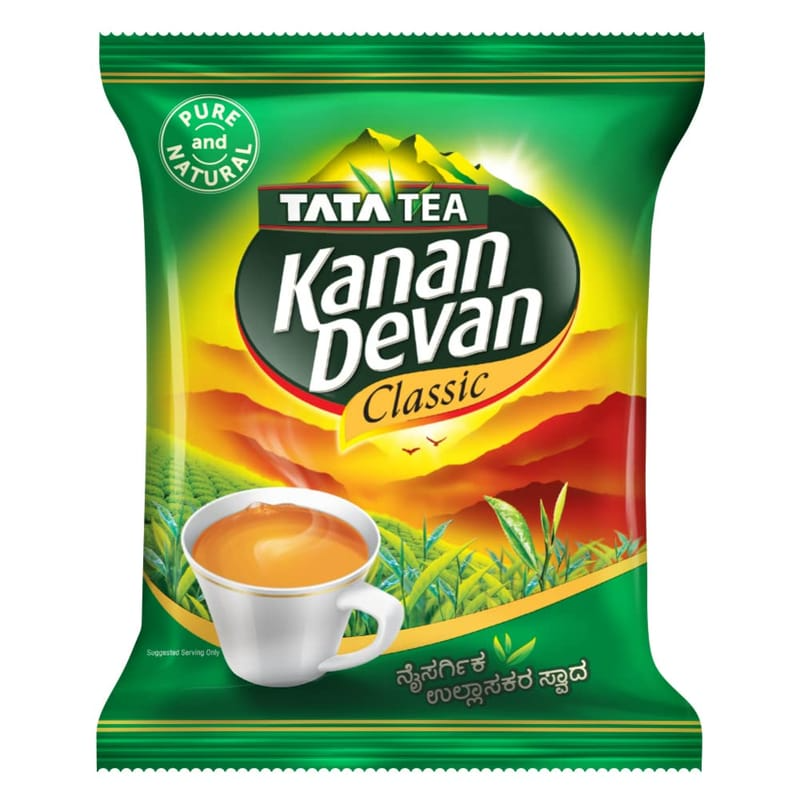 Tata Tea Kanan Devan Tea Powder | Tata Tea Kanan Devan Classic Black Tea Loose Leaves | Pure & Natural From Highest Hills | Grocsy