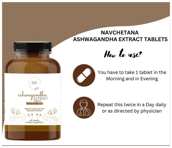 Navchetana Kendra Ashwagandha Tablets | Grocsy